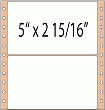5" x 2 15/16" Blank White Labels - 1,000