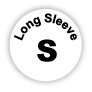 1" Circle "S" Long Sleeve Labels - Roll of 1,000