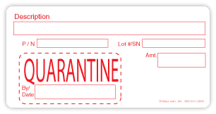 "Quarantine" Stickers - Roll of 500