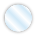 3/4" Crystal Clear Seals, No Perf., Roll of 100