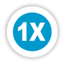 "1X" 1X Stickers, Garment Lables, Size Stickers.