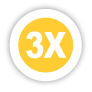 "3X" 3X Stickers, Garment Lables, Size Stickers.