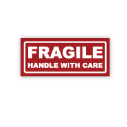 FRAGILE HANDLE WITH CARE Sticker Labels