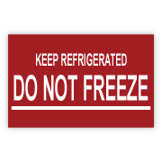 DO NOT FREEZE Sticker Labels