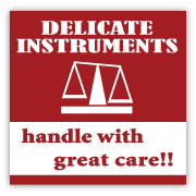 DELICATE INSTRUMENTS Sticker Labels