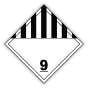 HAZARD CLASS 9 Sticker Labels