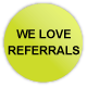 "We Love Referrals" Stickers
