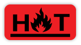 "HOT" Stickers - Roll of 500