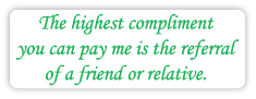 Highest Compliment referral stickers