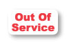 Out Of Service Stickers