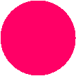 Pink fluorescent thermal transfer circle labels.