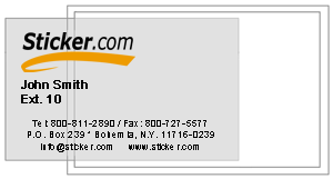 adhesive backed business card holders