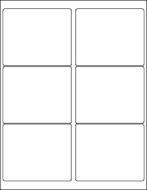 6up Blank Laser and Inkjet Labels, use for mailing labels and shipping labels (Avery 5164).