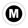 "M" Medium Stickers, Garment Lables, Size Stickers.
