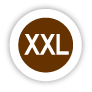 "XXL" 2 X Large Stickers, Garment Lables, Size Stickers.