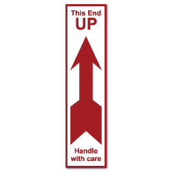 This End Up, Handle with Care Stickers
