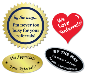 Business Referral Stickers