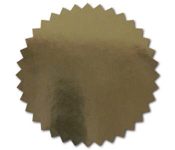 Serrated Edge Foil Stickers