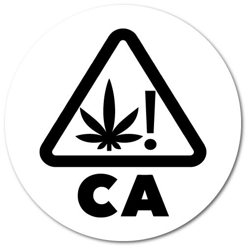 Cannabis Warning Symbol for California Sample