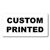 1.5" x 4.75" Round Corners Rectangle Cover-up Custom Printed Stickers