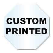 3" x 3" Octagon Shape Clear Custom Printed Stickers