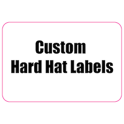 1.75 x 2.625 Round Corner Rectangle Custom Printed Reflective Hard Hat Labels