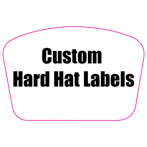 2 x 3 Custom Rectangle Custom Printed Reflective Hard Hat Labels