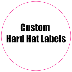 2 Circle Custom Printed Reflective Hard Hat Labels