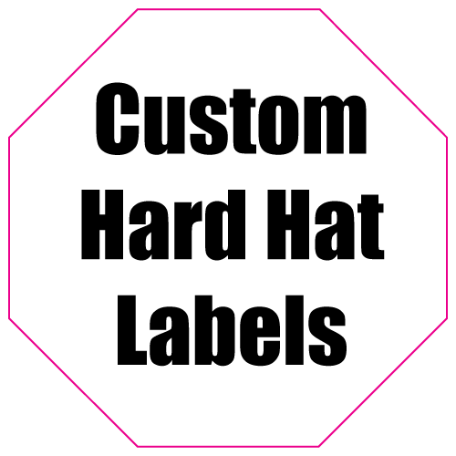 1.75 x 1.75 Octagon Custom Printed Hard Hat Labels