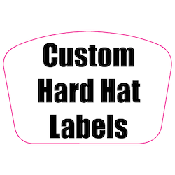 1.5 x 2.25 Custom Rectangle Custom Printed Full Color Hard Hat Labels