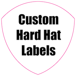 2.25 x 2.25 Custom Badge Custom Printed Reflective Hard Hat Labels