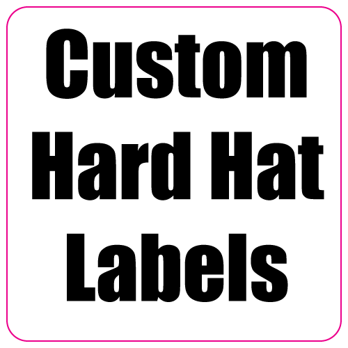 2 x 2 Round Corner Square Custom Printed Hard Hat Labels