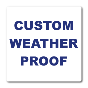 2" x 2" Round Corner Square Custom Printed Weather Proof Stickers