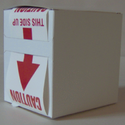 5X Cardboard Sticker Dispenser Box