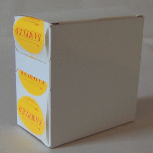 7X Cardboard Sticker Dispenser Box
