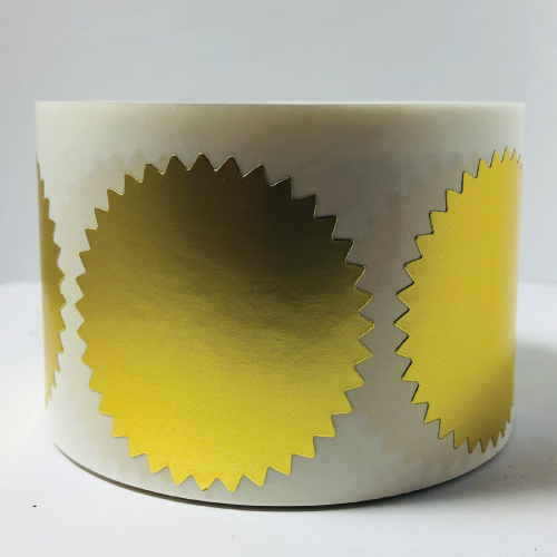 2.25 Inch Matte Gold Notary & Certificate Foil Seals