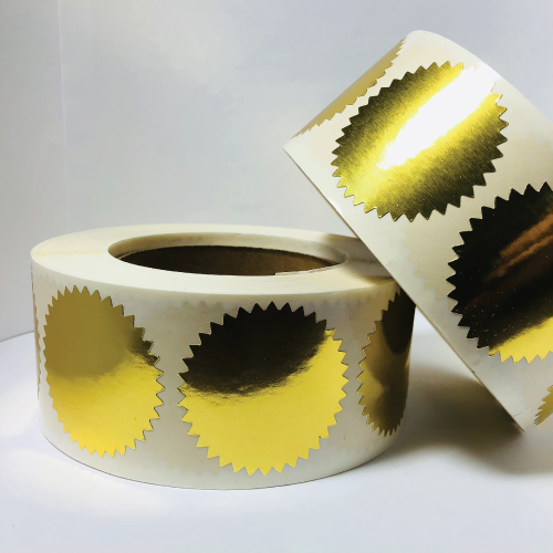3 Inch Shiny Gold Notary & Certificate Foil Seals