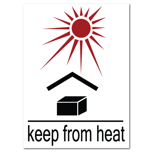 Keep From Heat Stickers