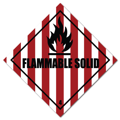 HAZMAT Class 3 Flammable Liquid Stickers