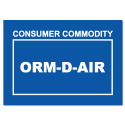 Consumer Commodity ORM-D-AIR Stickers