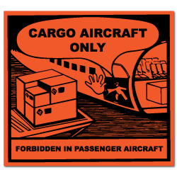 Cargo Aircraft Only Labels