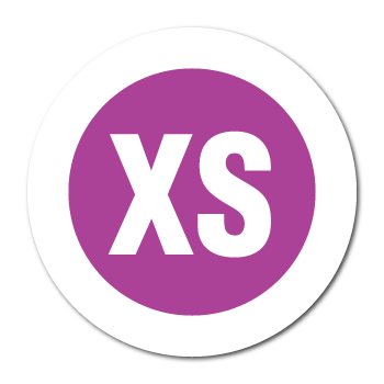 "XS" Extra Small Garment Labels