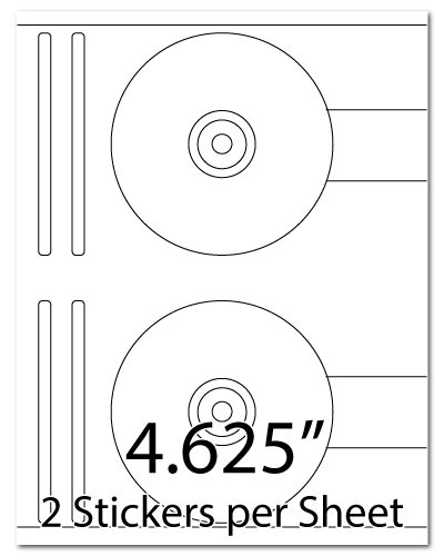 L14, 4.625 Diameter, 2 Stickers per Sheet
