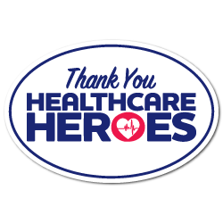 Thank you Healthcare Heroes Decals