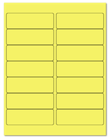 4" X 1.33" Pastel Yellow Sheets