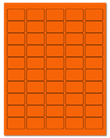 1.5" X 1" Fluorescent Orange Sheets