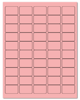 1.5" X 1" Pastel Pink Sheets