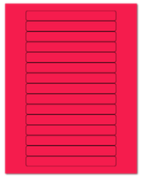 5.8125" X 0.6875" Fluorescent Pink Sheets