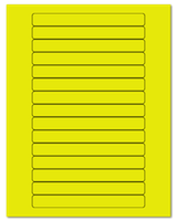 5.8125" X 0.6875" Fluorescent Yellow Sheets