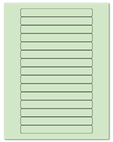 5.8125" X 0.6875" Pastel Green Sheets